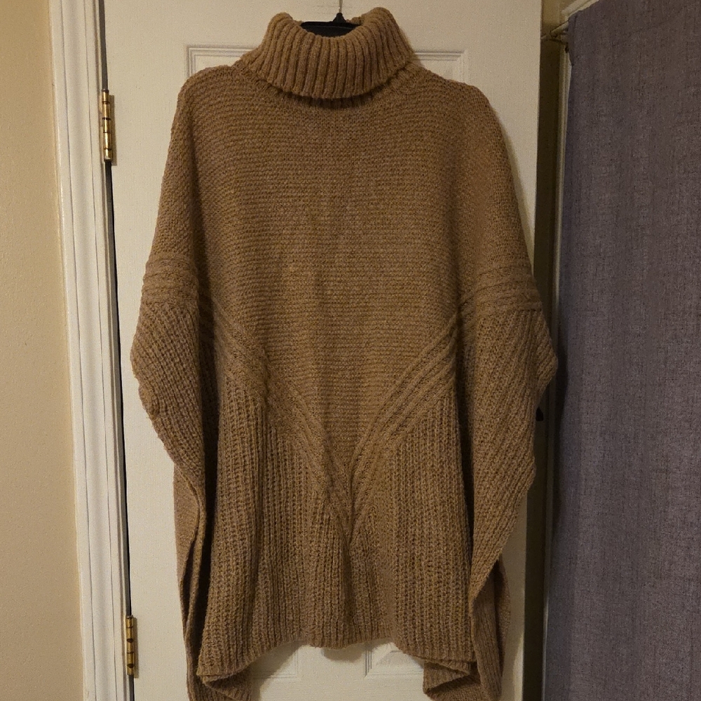 Elegant Tan Turtleneck Sweater